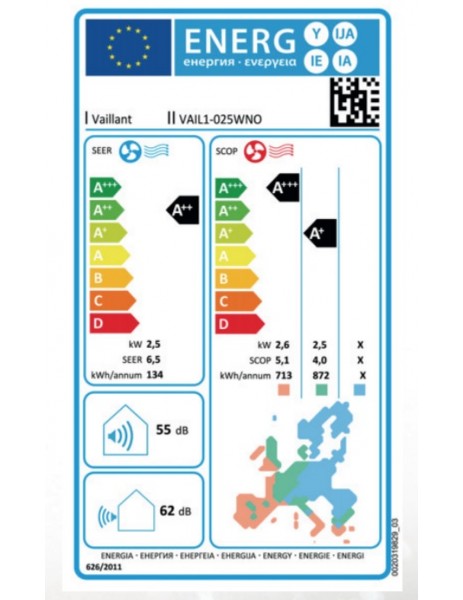 Vaillant ClimaVAİR İntro 9000 BTU A++ inverter Duvar Tipi Klima VAİL1025WN Vaillant ClimaVAİR İntro 9000 BTU A++ inverter Duvar Tipi Klima VAİL1025WN